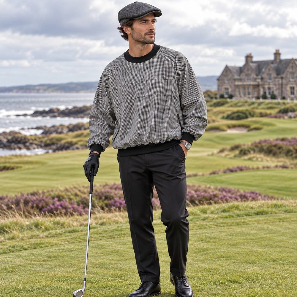 Sunderland of Scotland Weatherbeater XL Houndstooth Waterproof Golf Rainwear